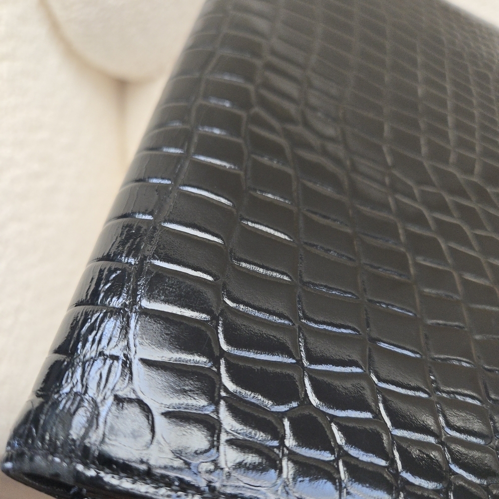Yves Saint Laurent Vintage Black Patent Clutch - Picture 12 of 17